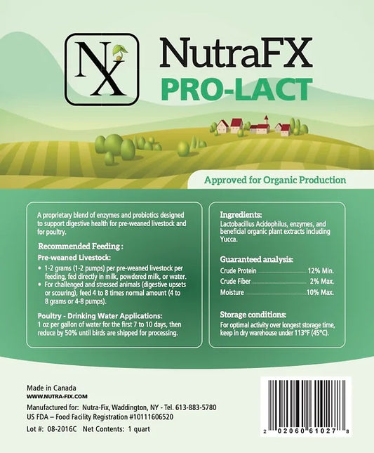 NutraFX - Pro-Lact Fermentation Supplement For Livestock (Liquid)